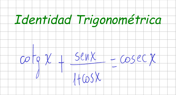 Verifica la identidad trigonométrica