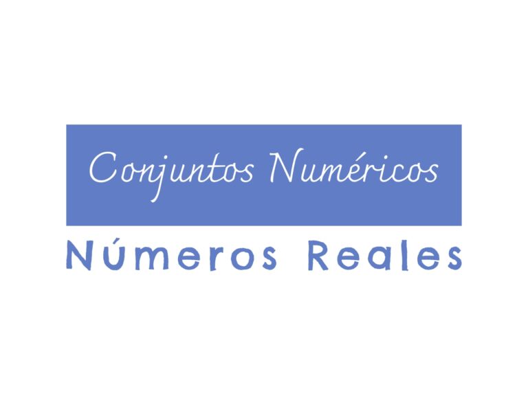 Conjuntos Numéricos